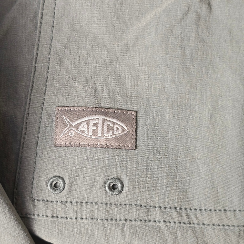 AFTCO Mens Gray Fishing Cargo Pants Size 40 Nylon Spandex Outdoor Hiking Pockets - Picture 9 of 12
